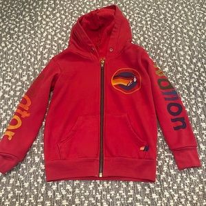 Red Kids Aviator Nation hoodie- unisex size 6